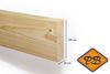 Afbeelding van vurenhout SLS klasse C balk geschaafd 38x140mm