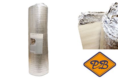 Afbeeldingen van Aluminium foam ondervloer met overlap 3mmx100x2500cm (per rol=25m²)