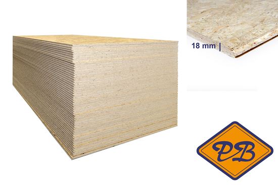 Afbeelding van osb klasse 3 ongeschuurd tong & groef 2-zijden 18mmx244x122cm (per pak van 50 platen)