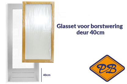 Afbeeldingen van isolatieglasset incl. tape voor SKG 584 borstwering deur 40cm