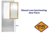 Afbeelding van isolatieglasset incl. tape voor SKG 589 borstwering deur 92cm