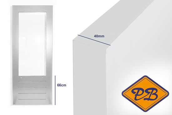 Afbeelding van balkon-tuindeur SKG 587  merbau 40mm komo/iso gegrond (borstwering = 66cm)