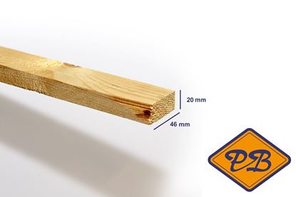 Afbeeldingen van vurenhout klasse C geëgaliseerde latten 20x46mm