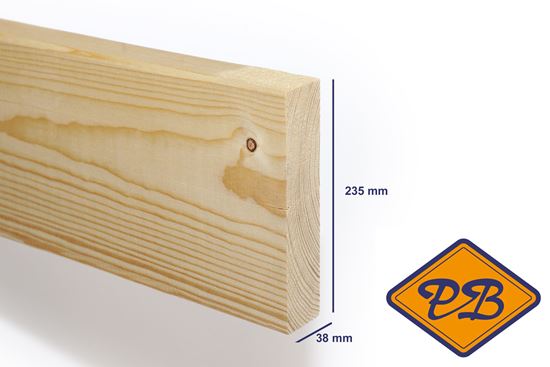 Afbeelding van vurenhout SLS klasse C balk geschaafd 38x235mm