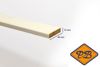 Afbeeldingen van hardhouten koplat recht jt9 gegrond 12x45mm