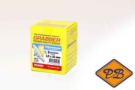 Afbeelding van GRABBER gipsplaat snelbouwschroef voor houten achterconstructie 3.9x35mm (per doos=200stuks)