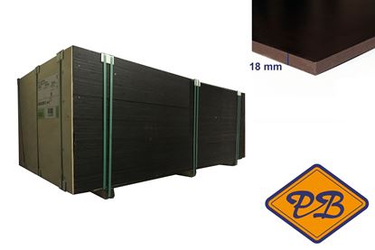 Afbeeldingen van hardhout powerfilm betonmultiplex glad 18mmx250x125cm (per pak van 25 platen)
