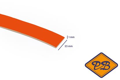 Afbeeldingen van ABS kantenband 1x23mm voor Kronospan geplastificeerd spaanplaat vlam kleurnummer 7176 BS (per rol=25mtr)