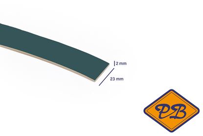 Afbeeldingen van ABS kantenband 2x23mm voor Kronospan geplastificeerd spaanplaat benzine kleurnummer 0244 SU (per rol=25mtr)