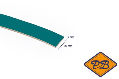 Afbeeldingen van ABS kantenband 2x23mm voor Kronospan geplastificeerd spaanplaat oceaan kleurnummer 0245 SU (per rol=25mtr)