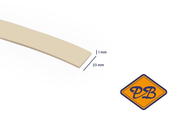 Afbeelding van ABS kantenband 1x23mm voor Kronospan geplastificeerd spaanplaat beige kleurnummer 0522 PE (per rol=25mtr)
