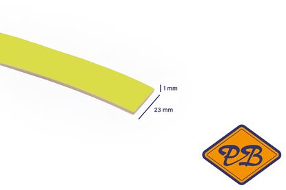 Afbeeldingen van ABS kantenband 1x23mm voor Kronospan geplastificeerd spaanplaat limoengras kleurnummer 5519 BS (per rol=25mtr)