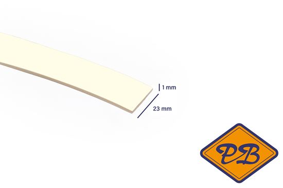 Afbeelding van ABS kantenband 1x23mm voor Kronospan geplastificeerd spaanplaat crème kleurnummer 7031 BS (per rol=25mtr)