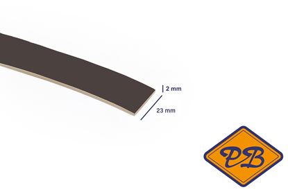 Afbeeldingen van ABS kantenband 2x23mm voor Kronospan geplastificeerd spaanplaat aarde kleurnummer 7184 BS (per rol=25mtr)
