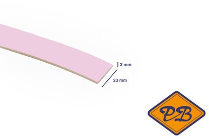 Afbeeldingen van ABS kantenband 2x23mm voor Kronospan geplastificeerd spaanplaat lavendel kleurnummer 8536 BS (per rol=25mtr)