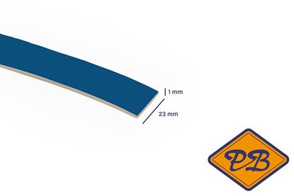 Afbeeldingen van ABS kantenband 1x23mm voor Kronospan geplastificeerd spaanplaat middernachtblauw kleurnummer K099 SU (per rol=25mtr)