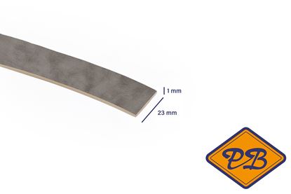 Afbeeldingen van ABS kantenband 1x23mm voor Kronospan geplastificeerd spaanplaat peltro kleurnummer K108 SU (per rol=25mtr)