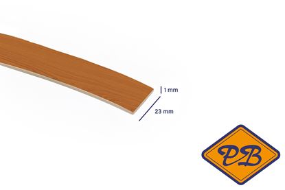 Afbeeldingen van ABS kantenband 1x23mm voor Kronospan geplastificeerd spaanplaat kers kleurnummer 0344 PR (per rol=25mtr)