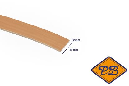 Afbeeldingen van ABS kantenband 2x23mm voor Kronospan geplastificeerd spaanplaat bavaria beuken kleurnummer 0381 PR (per rol=25mtr)