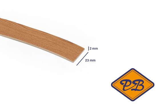 Afbeelding van ABS kantenband 2x23mm voor Kronospan geplastificeerd spaanplaat berg eiken kleurnummer 0740 PR (per rol=25mtr)