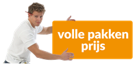 Sticker volle pakken prijzen bord