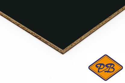 Afbeeldingen van kronospan geplastificeerd spaanplaat hoogglans zwart 280x205cm XL (kleurnummer: 0190 MG)