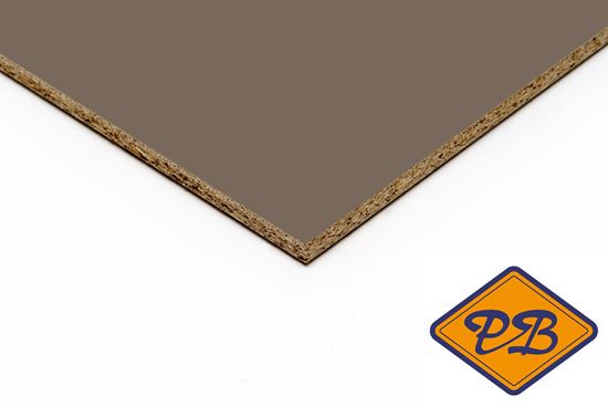 Afbeelding van kronospan geplastificeerd spaanplaat hoogglans chocolademelk 280x205cm XL (kleurnummer: 7166 MG)