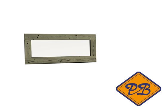 Afbeelding van Solid S8056-1 vuren raam vast autoclave verduurzaamd inclusief blank veiligheidsglas afmeting 32,5x72,5cm