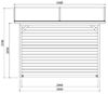 Afbeelding van Solid vuren prieel 19mm S709 Ronsburg standaard verduurzaamd afmeting 300X200cm