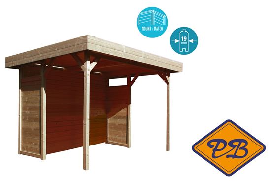 Afbeelding van Solid vuren prieel 19mm S710 Regensburg autoclave verduurzaamd afmeting 300X200cm