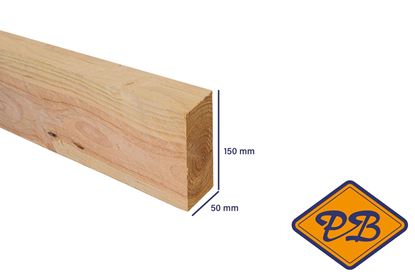 Afbeeldingen van douglas balk fijnbezaagd 50x150mm