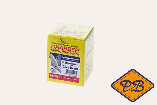 Afbeelding van GRABBER gipsplaat snelbouwschroef voor metalen achterconstructie 3.5x35mm (per doos=200stuks)