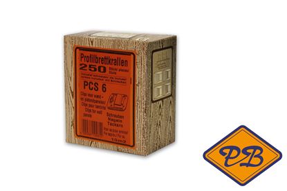 Afbeeldingen van Farmwood wandbevestigingsclip PCS6 inclusief schroeven (per doos=250stuks)