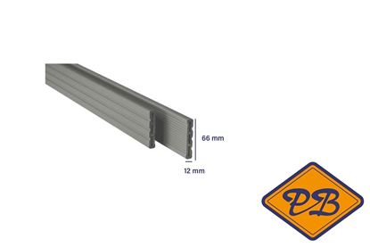 Afbeeldingen van UPM houtcomposiet profi 150 flexibele afwerkstrip zilvergroen 12x66mm