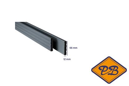 Afbeeldingen van UPM houtcomposiet profi 150 flexibele afwerkstrip hemelnacht zwart 12x66mm