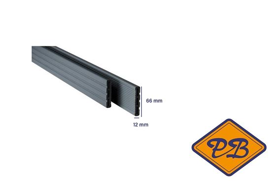 Afbeelding van UPM houtcomposiet profi 150 flexibele afwerkstrip hemelnacht zwart 12x66mm