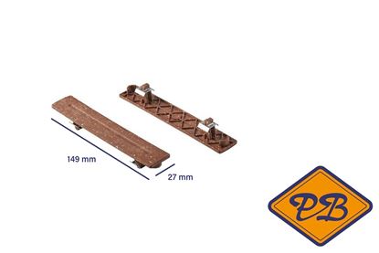 Afbeeldingen van UPM houtcomposiet profi 150 eindkap voor terrasdeel herfstbruin 28x150mm (per doos=20 stuks)
