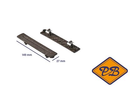 Afbeeldingen van UPM houtcomposiet profi 150 eindkap voor terrasdeel kastanjebruin 28x150mm (per doos=20 stuks)