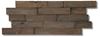 Afbeelding van INDO massief houten wandpaneel teak charred 10/20mmx20x50cm (per pak van 10 stuks=1m²)