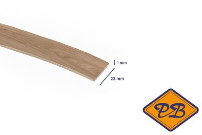 Afbeeldingen van ABS kantenband 1x23mm voor Kronospan geplastificeerd spaanplaat castello honing eiken kleurnummer: K358 PW (per rol=25mtr)