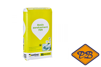 Afbeeldingen van Beamix professioneel basis zandcement mortel 729 (per zak=25kg)