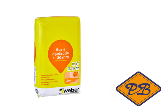 Afbeelding van Weberfloor project professional egalisatiemortel 1-30mm (per zak=25kg)