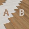 Afbeelding van HB Composite aqua SPC vinyl click visgraat wand- en vloer strook SUPERIOR Oak Wonder 4,5mmx15x75cm (per pak van 8 stuks A + 8 stuks B =1,80m²)