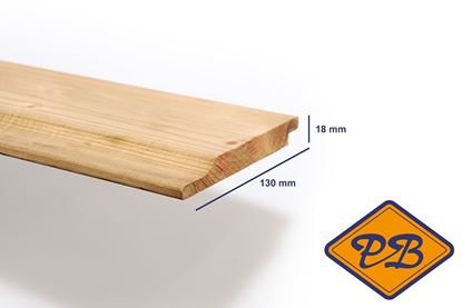Afbeeldingen van douglas halfhouts rabat fijnbezaagd 18x130mm