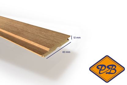 Afbeeldingen van meranti sponningschroot 12x83mm (pak per 10 stuks)