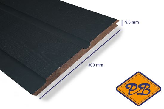 Afbeelding van woodritch eucalyptus hardhouten dubbel rabatdeel darwin 7016 antracietgrijs 9,5x300mm