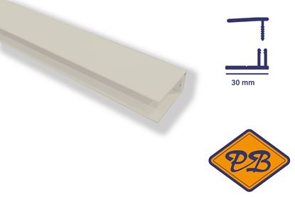 Afbeeldingen van woodritch 2-delig PVC begin-/eindprofiel 0003 geel beige