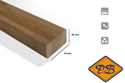 Afbeeldingen van Felixwood kapur hardhout onderligger geschaafd geoptimaliseerd gelamineerd /gevingerlast 45x70mm