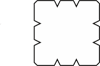 Afbeelding van FelixWood kapur hardhout paal geschaafd gepunt en v-groef 68x68mm