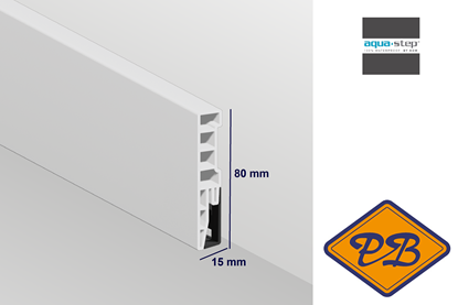 Afbeeldingen van HDM aqua step SPC blokplint puur wit 15x80mmx240cm